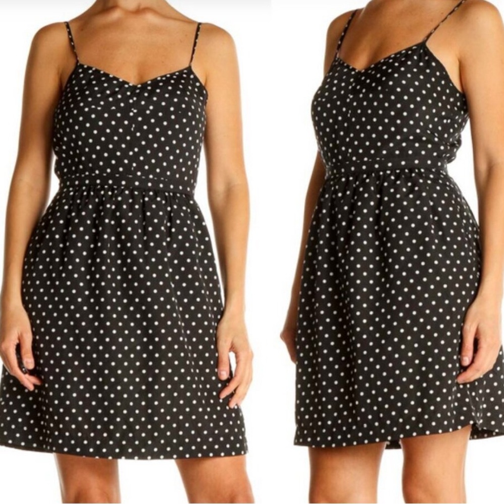 Polka Dot Black Dress